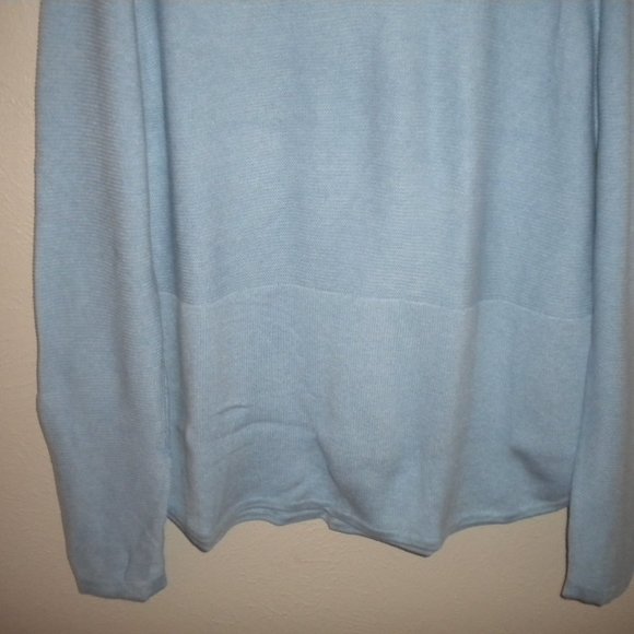 Advent Women's Plus Size XXL Blue Knit Long Sleeve Sweater NWT - Picture 4 of 5